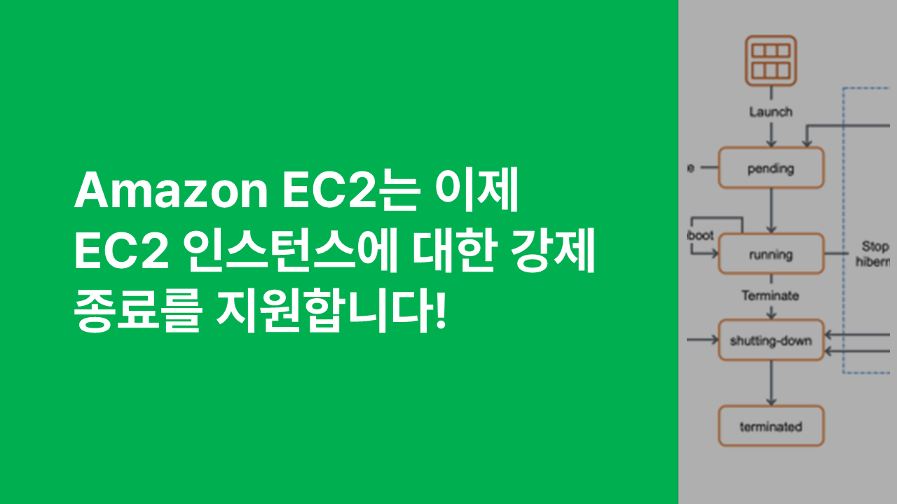 Amazon EC2는 이제 EC2 인스턴스에 대한 강제 종료를 지원합니다!